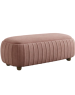 Bloomart  Modern Blush Upholstered Boucle Fabric Bench for Living Room & Bedroom