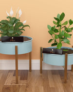 Modern Champagne Planter Stand (Set of 2) - Bloomart