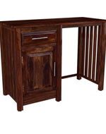 Bloomart Ambo Modern Sheesham Wood Storage Study Table with 1 Drawer and 1 Door