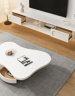 Bloomart Craggy Modern Butterfly Design Coffee Table With Convenient Storage 1 Drawer
