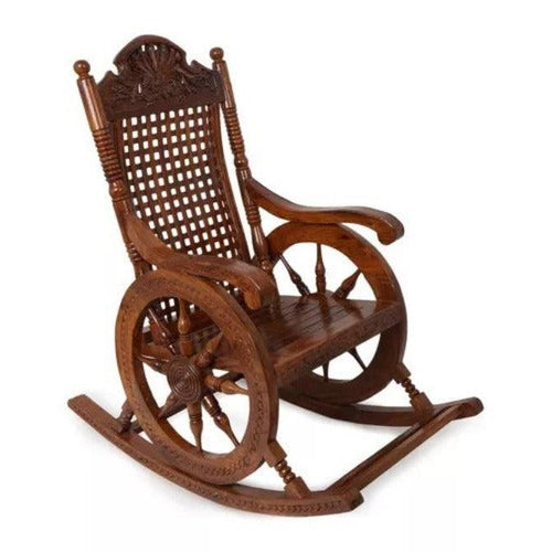 Premium Solid Sheesham Wood Grandpa Rocking Chair