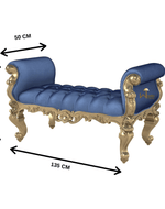 Hand Carved Teak Wood Bench Couch Sofa