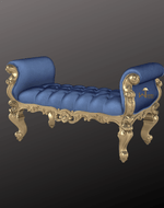 Hand Carved Teak Wood Bench Couch Sofa