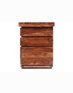Bloomart Crude Handmade Teak Wood Study Table Office Desk Cabinet Desk with Storage for Home Office