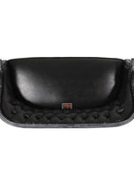 Wooden Flared Arm Loveseat Bench for Living Room Comfort for Backrest (2 Seater, Midnight Black)