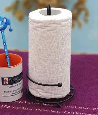 Wrought Iron Poseedor Kitchen Toilet Tissue Roll Dispenser Napkin Holder