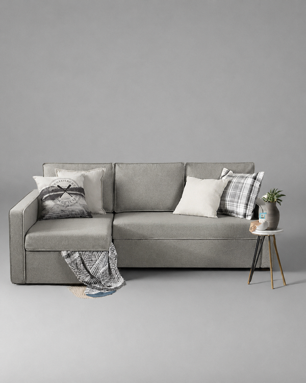 Wide 5 Seater L-Shape Sofa Bed with Comfort Cushion