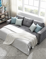 Sectional Sleeper 5 Seater Left-Side L-Shape Sofa Bed with Comfort Cushion