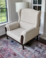 Bloomart European Style Teak Wood Boucle Sofa Set