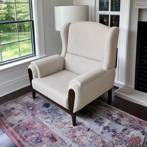Bloomart European Style Teak Wood Boucle Sofa Set