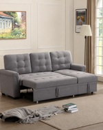 Modern 5 Seater L-Shape Sofa Cum Bed with Comfort Cushion RHS