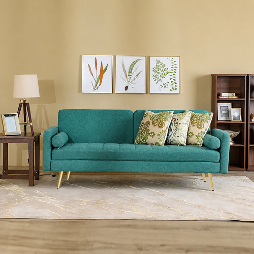 Modern Jolene 3 Seater Sofa Cum Bed For Living Room (With 2 Pillows)