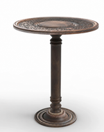 Bloomart Sculpte Hand Carved Solid Wood End Table