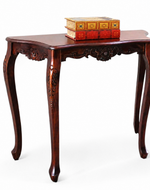 Uzzy Hand Carved Teak Wood Console Table Royal Beautiful Design, Luxurious Home Decor for Living Room or Entryway