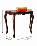 Uzzy Hand Carved Teak Wood Console Table Royal Beautiful Design, Luxurious Home Decor for Living Room or Entryway
