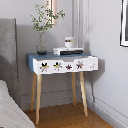 Estrella Wooden Bedside Table With Storage Drawer Nightstand