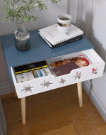 Estrella Wooden Bedside Table With Storage Drawer Nightstand