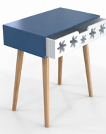 Estrella Wooden Bedside Table With Storage Drawer Nightstand