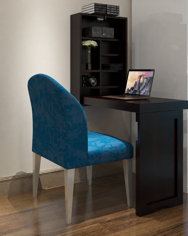 Sheesham Wood Foldable Wall Mounted Study Table (Walnut Finish)