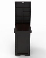 Sheesham Wood Foldable Wall Mounted Study Table (Walnut Finish)