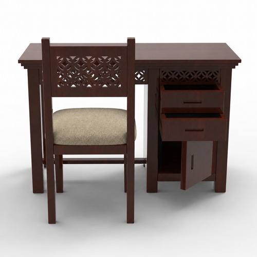 Forte Study Table & Chair Crafted in Premium Teak Wood