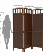 Wooden Room Divider/Wood Separator/Office Furniture/Wooden Partition 3 Panel