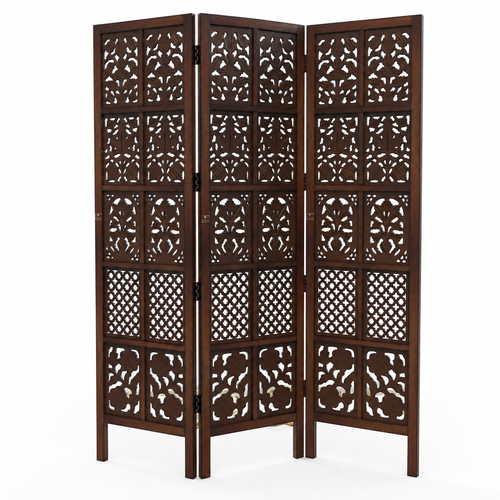 Wooden Room Divider/Wood Separator/Office Furniture/Wooden Partition 3 Panel