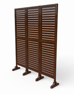 Wooden Rectangular Shape Premium Solid Wood Room Divider ( Brown )