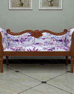 Handicraft Wooden Settee Living Room Couch Sofa (2 Seater)