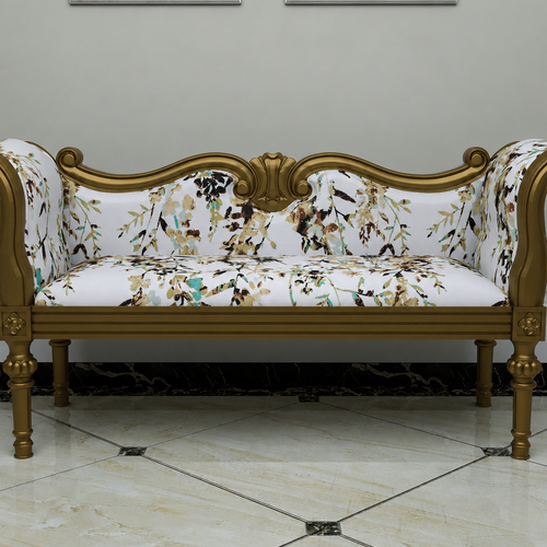 Handicraft Wooden Settee Living Room Couch Sofa (2 Seater)