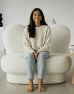 Bloomart Bluzzx Heart Shape Unique Romantic Accent Loveseat Sofa In Soft Fabric