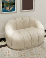 bloomart Collin Modern Oval Shape Single Seater Sofa