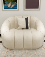 bloomart Collin Modern Oval Shape Single Seater Sofa