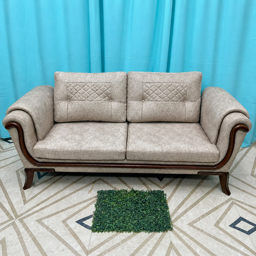 Wooden Cozy Design 3 Seater Sofa Comfort for Backrest (BROWN)