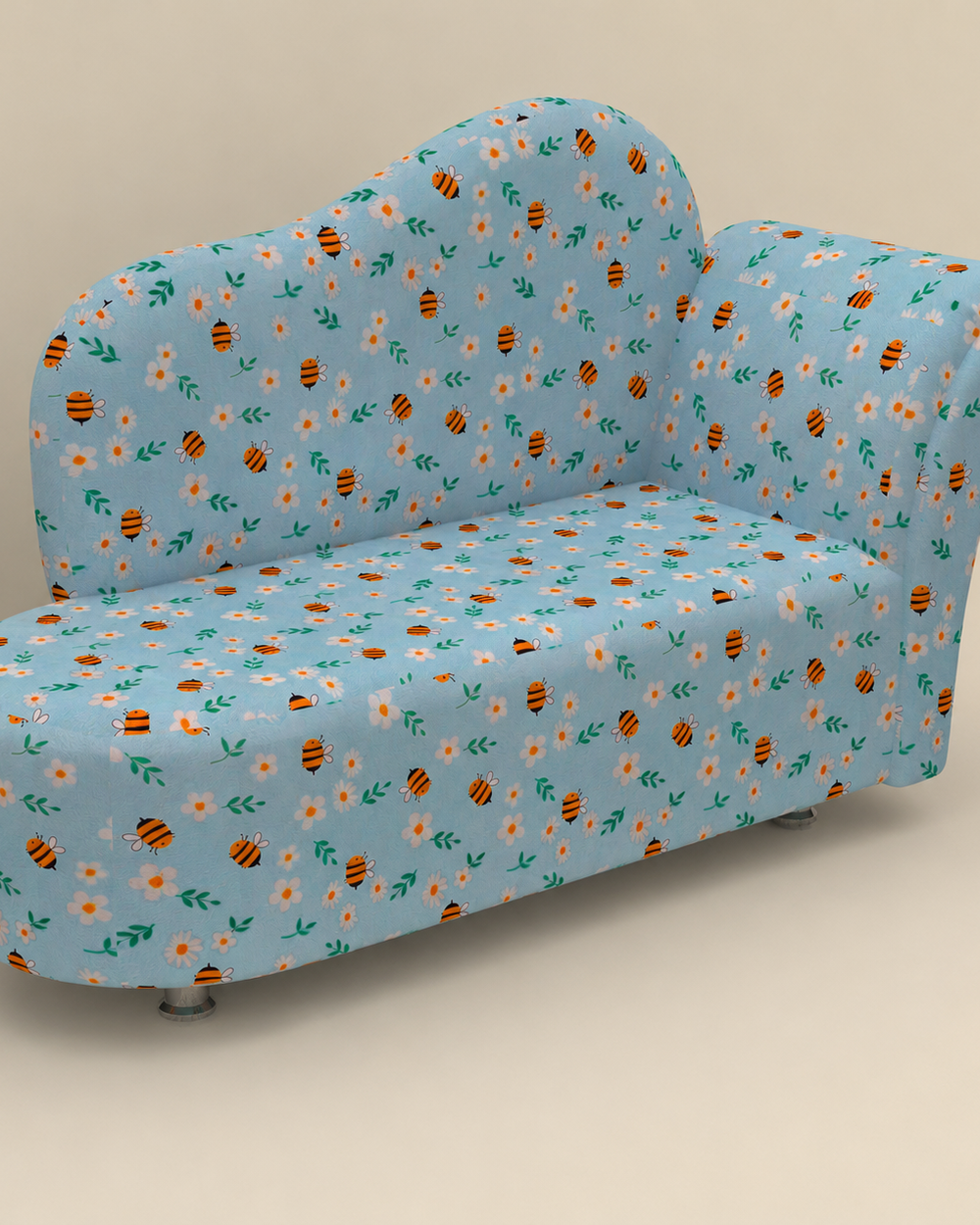 Bloomart Harlequin Super Fancy Princess Sofa for Kids ( Multicolor )