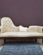 Céleste Wooden Couch for Home & Office Chaise Lounge Settee