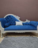 Wooden Lounge 3 Seater, Couch Chaise Deewan (Style5)