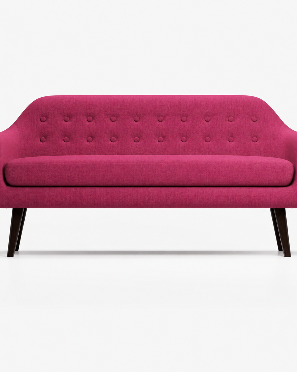 Traditional Wooden 3 Seater Couch for Home & Office Chaise Lounge Settee (Pink)