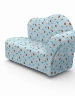 Bloomart Harlequin Super Fancy Princess Sofa for Kids ( Multicolor )