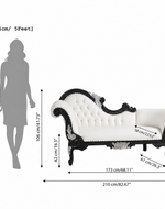 Radiant Teak Wood Handcrafted Deewan Chaise Lounge (Honey Finish Couch)