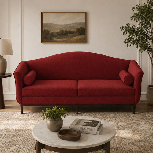 Handicraft Wooden Chaise Lounge Living Room Couch Sofa (3 Seater)