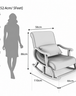 Inglesa Recliner Rocking Chair With Pillow