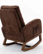 Wooden Glider Rocking Chair (Brown)