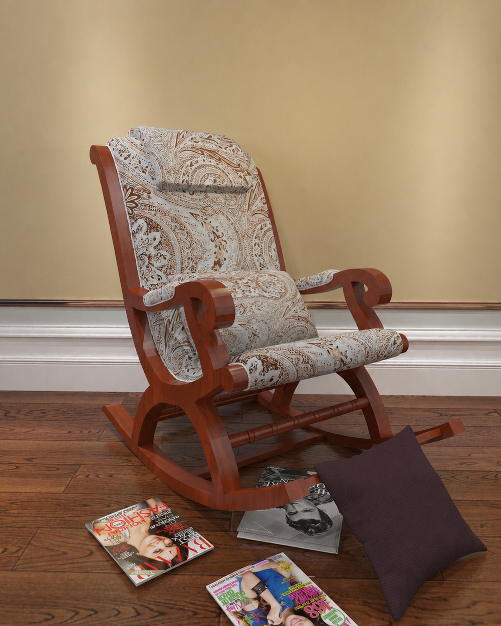 Azure Premium Rocking Chair (Honey Finish)