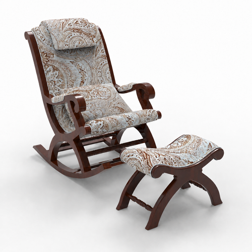 Azure Premium Rocking Chair with Foot Rest & Pillow