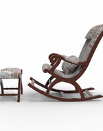 Azure Premium Rocking Chair with Foot Rest & Pillow