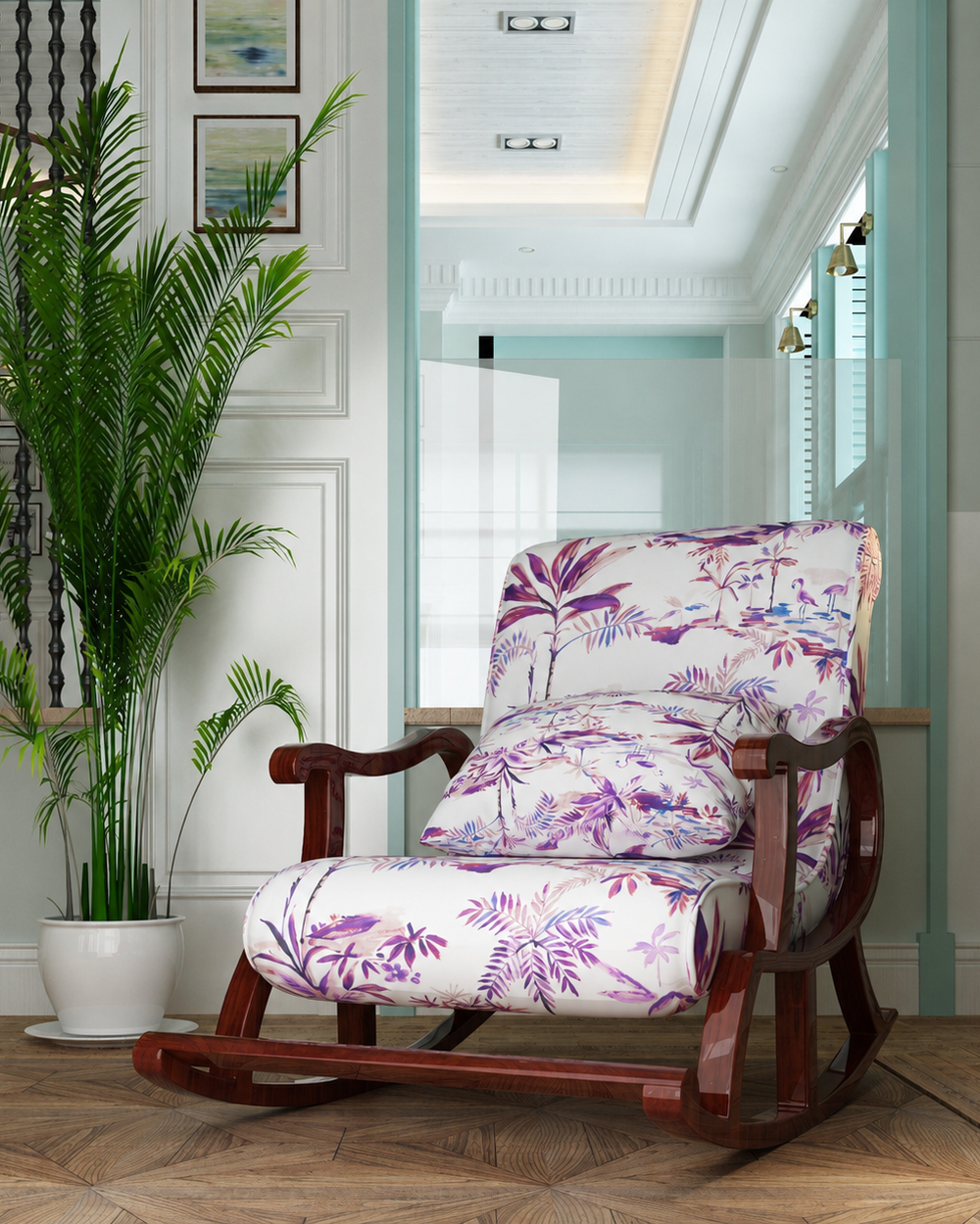 Pajaro Recliner Rocking Chair With Pillow