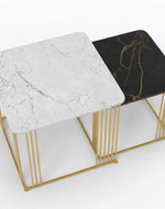 Bloomart Stylish Look Square Wrought Iron Coffee Table ( Set of 2 )