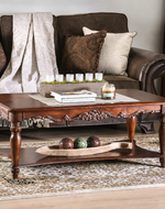 Wooden Hand Carved Royal Decor Coffee Table Set (Sheesham Wood)