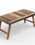 Bloomart Phelan Foldable Teak Wood Coffee Table ( Teak Finish )